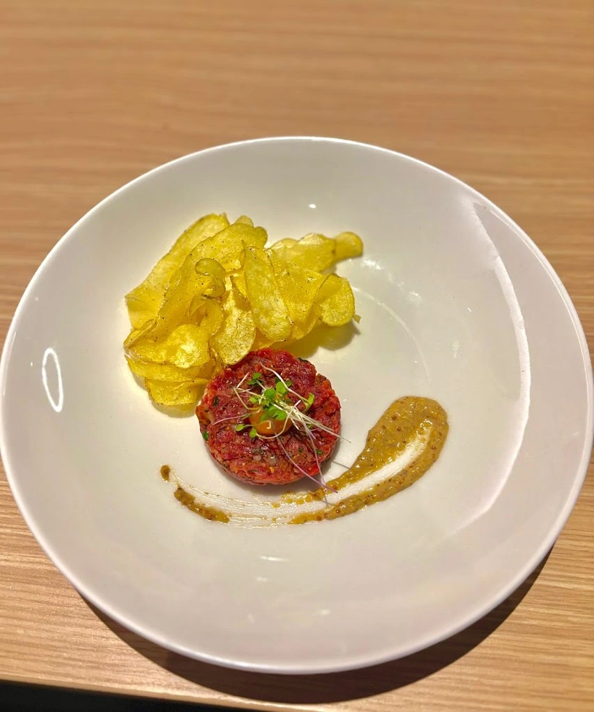 Striploin with roasted seasonal vegetables at La Torino Trattoria Calgary